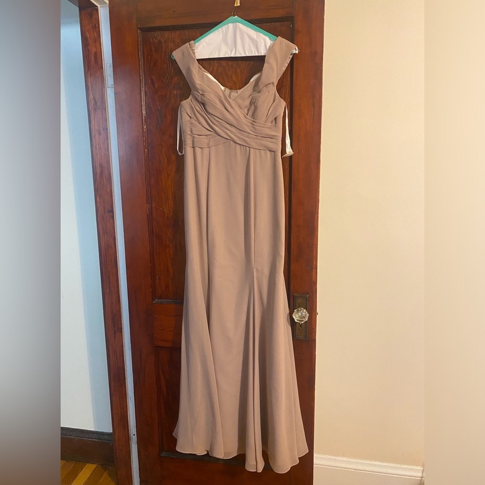 Azazie Lecia Bridesmaid Dress - Taupe